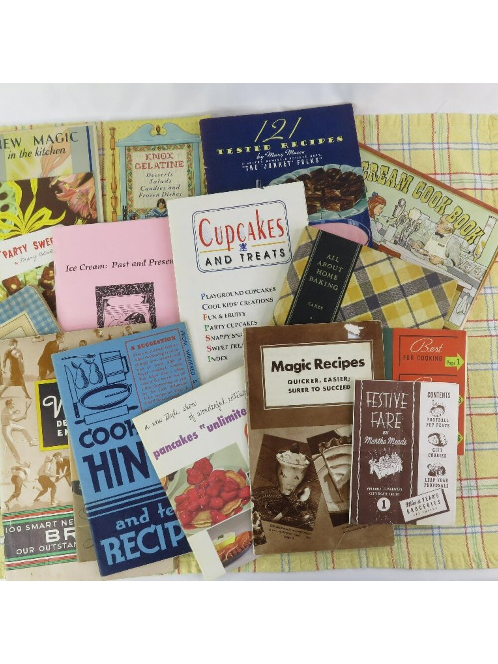 Lot of 16 Vintage Desserts Baking and Sweets Recipe Booklets and Brochures